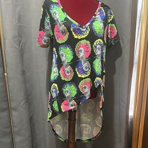 3D Vibrant Graphic Women's Top